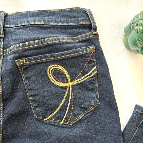 NYDJ Mariyln Dark Wash Lift Tuck Stretch Slimming Straight Jeans Size 10 - Picture 9 of 16